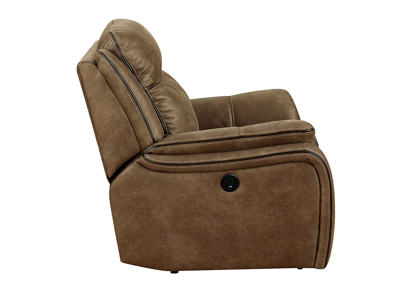 Kate Tan Power Motion Recliner,Taba Home Furnishings